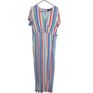 BLUE RAIN  Gauzy Cream and Pastel Jumpsuit  L